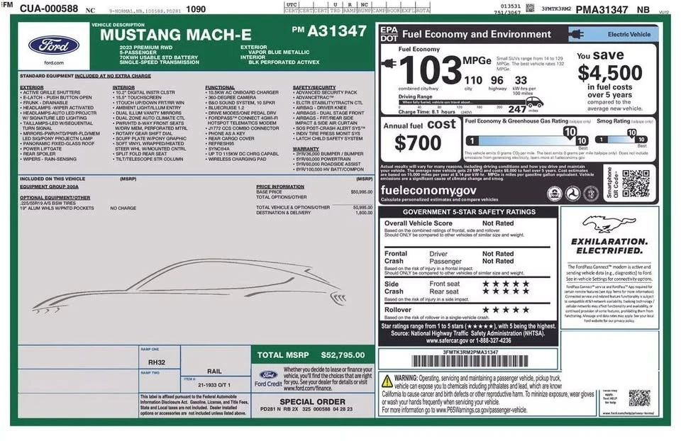 2023 Ford Mustang Mach-E - Image 20 of 20