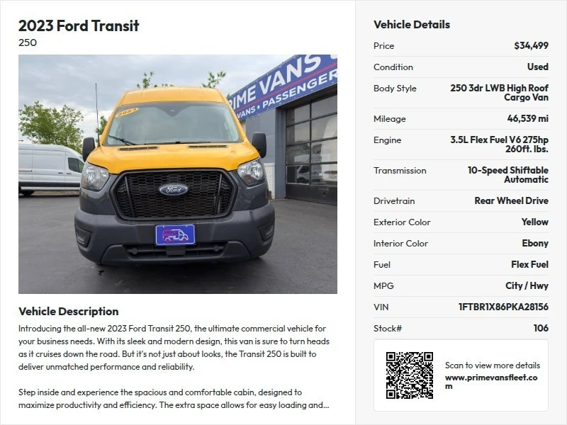2023 Ford Transit - Image 23 of 23