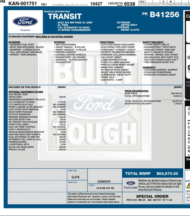 2023 Ford Transit - Image 2 of 21