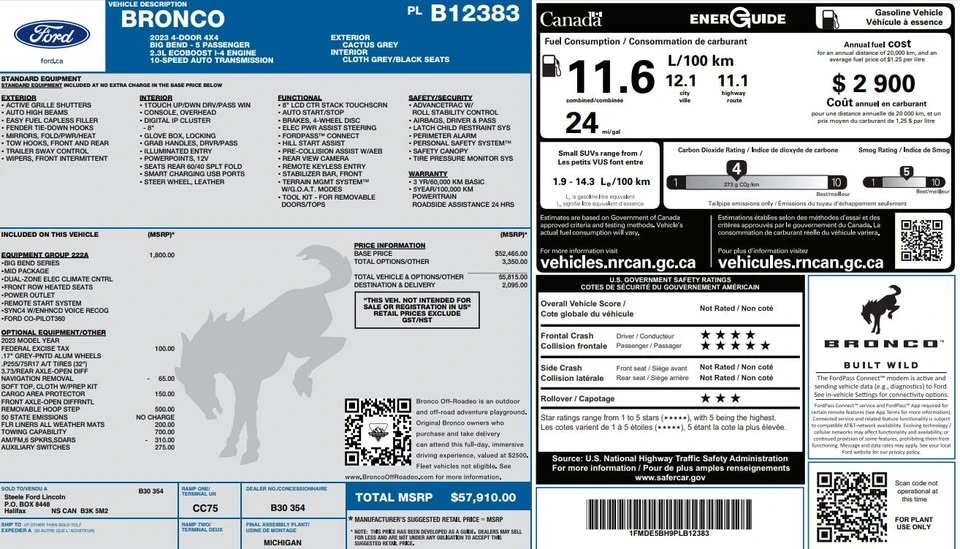 2023 Ford Bronco 6th Gen - Image 19 of 19