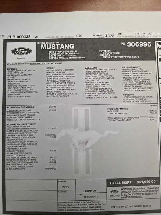 2023 Ford S550 Mustang - Image 17 of 17