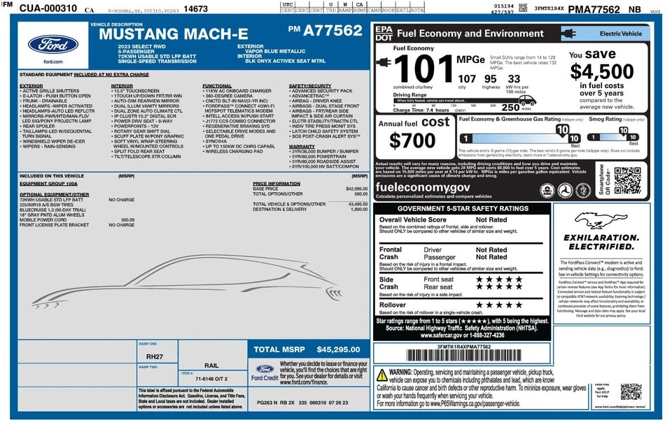 2023 Ford Mustang Mach-E - Image 17 of 20