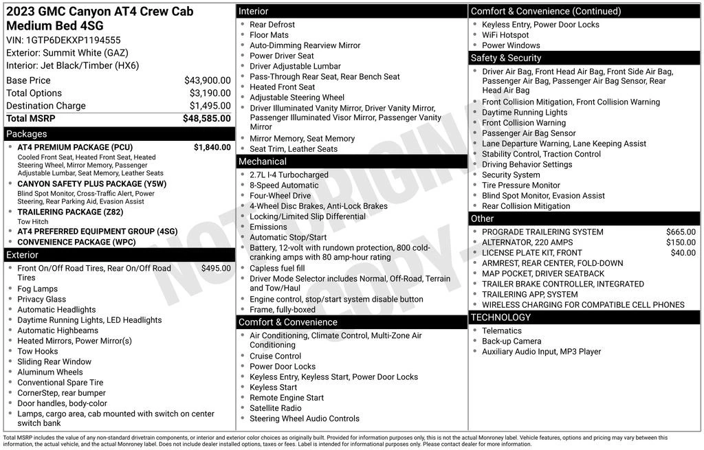 2023 GMC Canyon 2nd Gen - Image 4 of 21