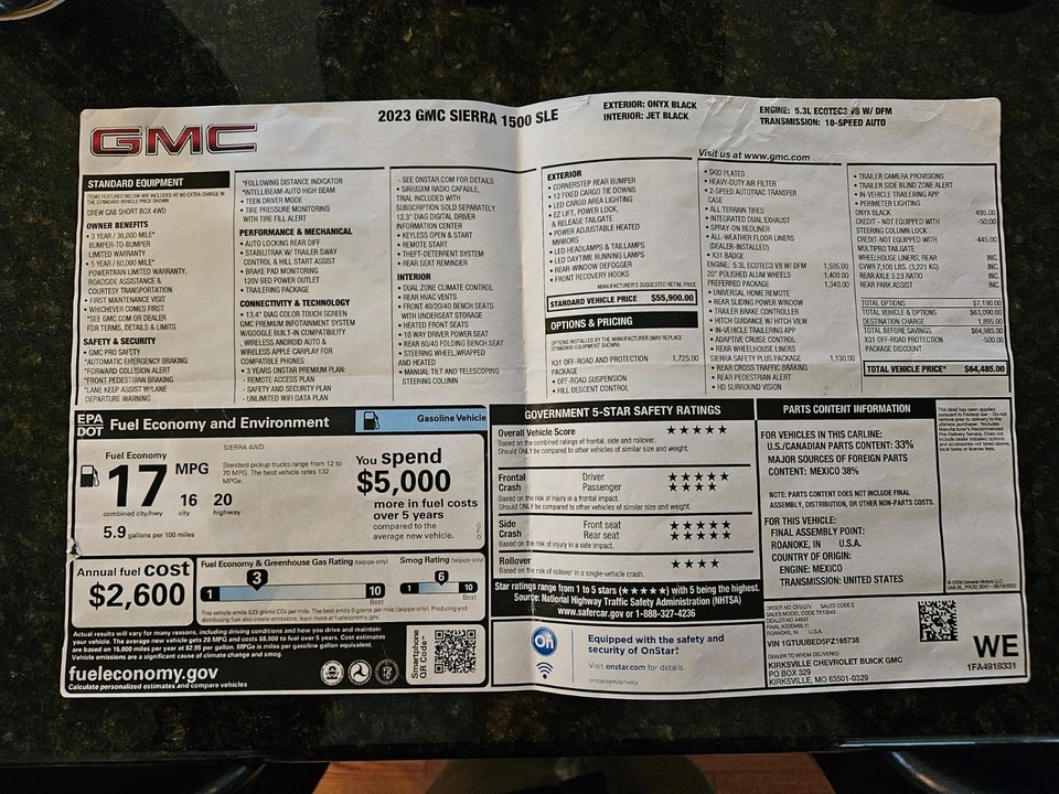 2023 GMC Sierra 5th Gen - Image 13 of 16