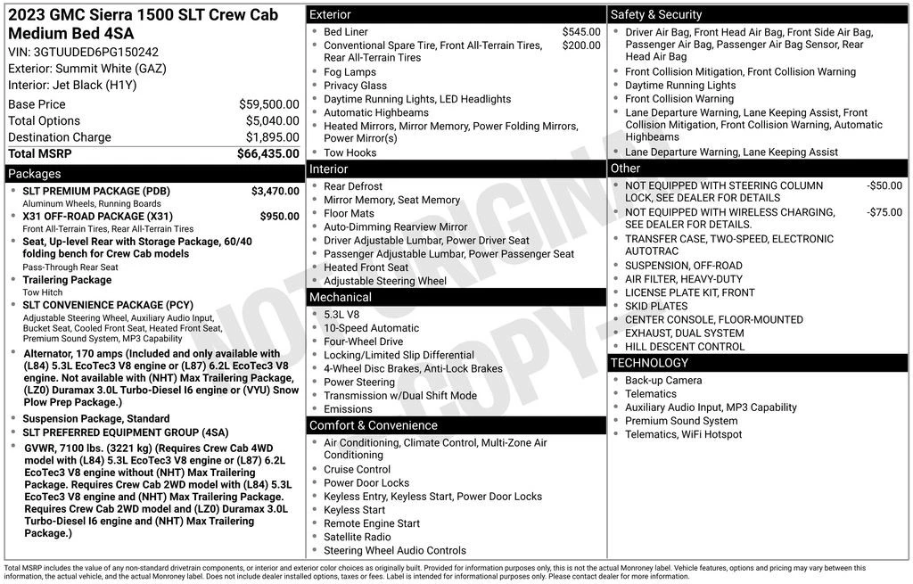 2023 GMC Sierra 5th Gen - Image 4 of 12