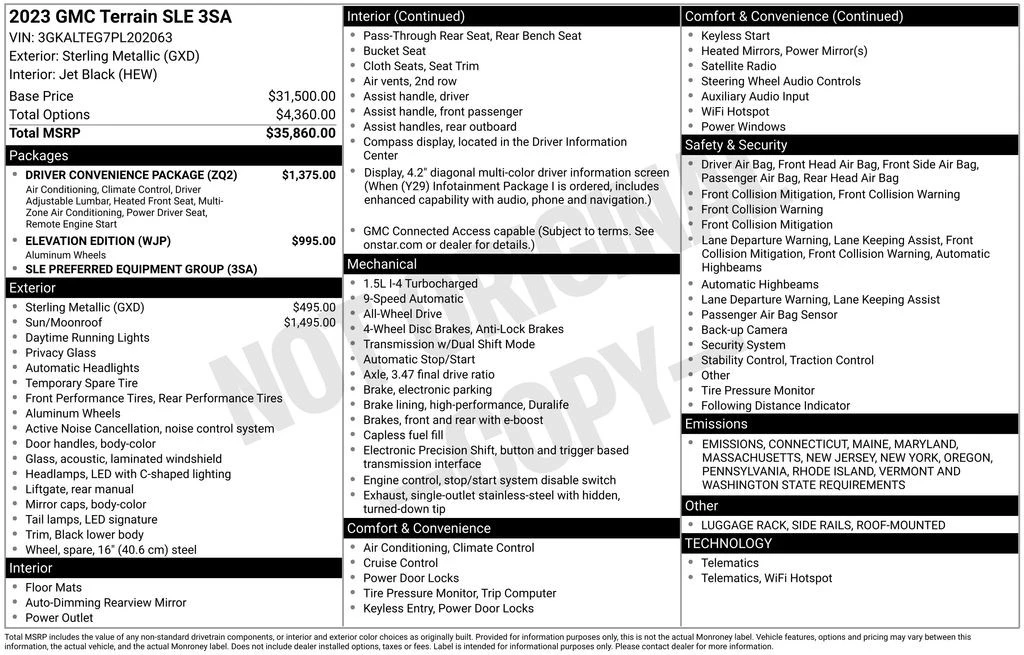 2023 GMC Terrain - Image 7 of 12