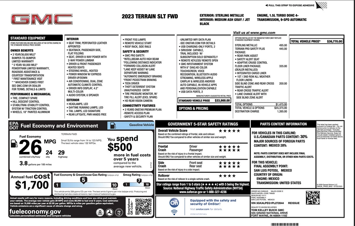 2023 GMC Terrain - Image 10 of 12