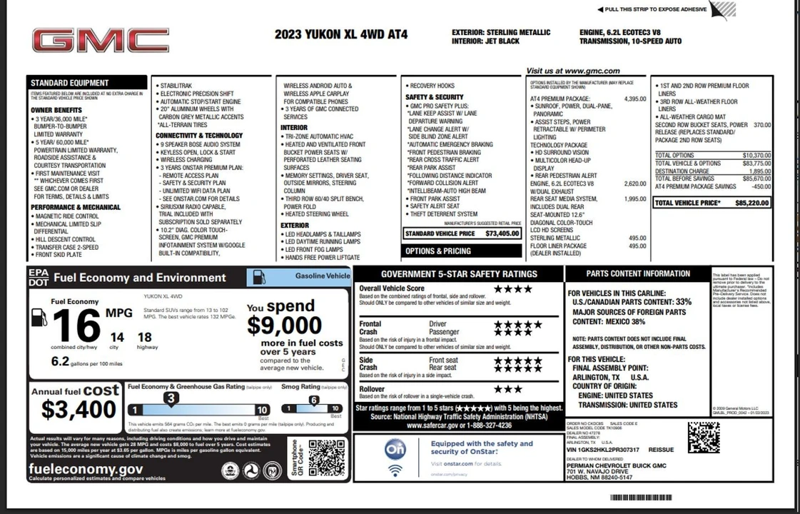 2023 GMC Yukon 5th Gen - Image 6 of 12