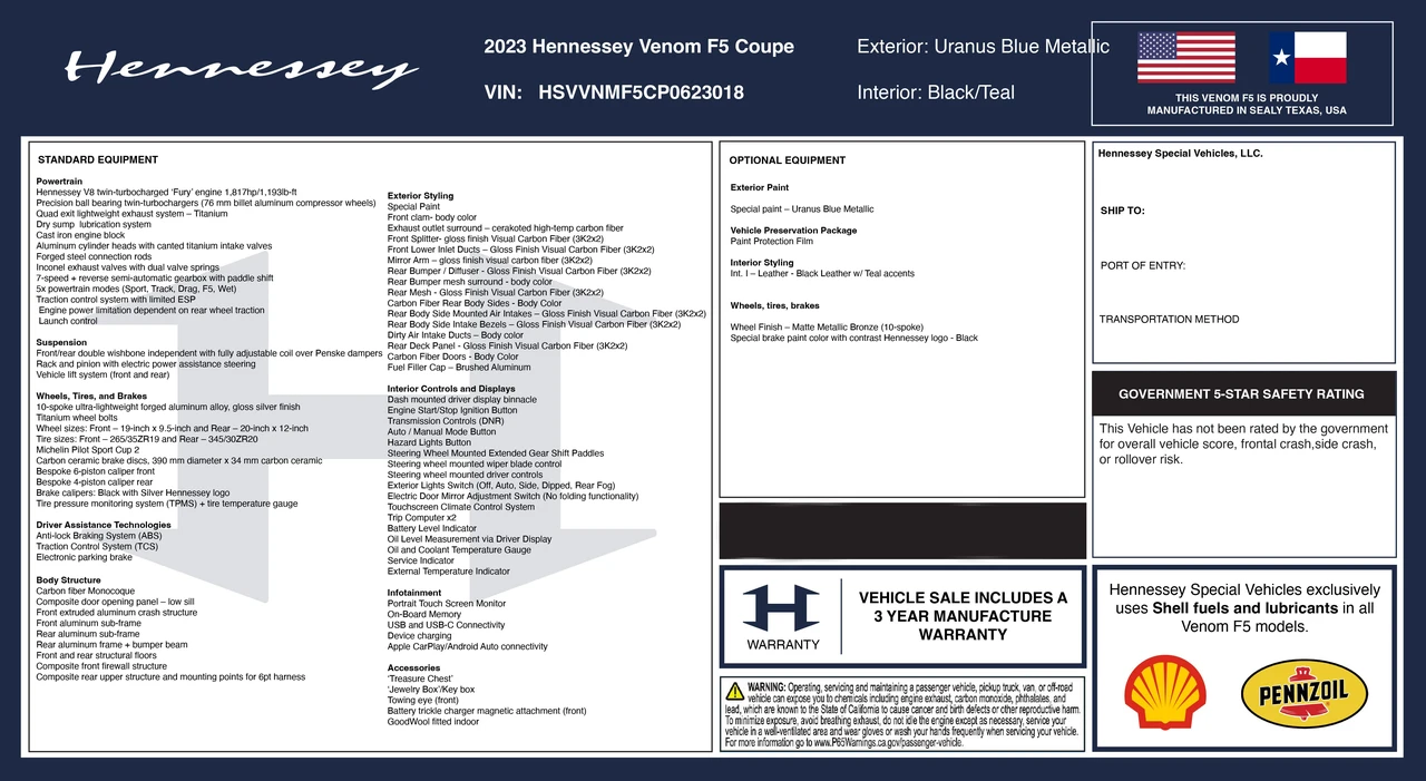 2023 Hennessey - Image 8 of 8
