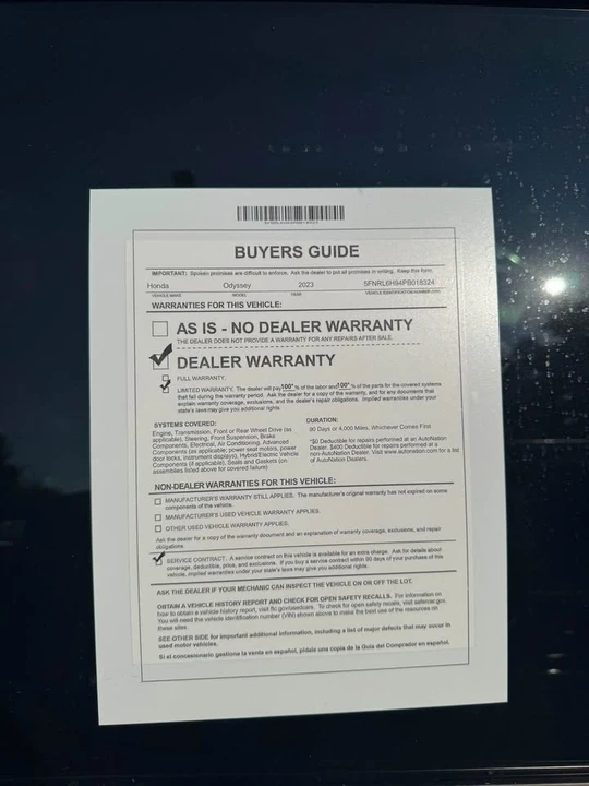 2023 Honda Odyssey - Image 7 of 7