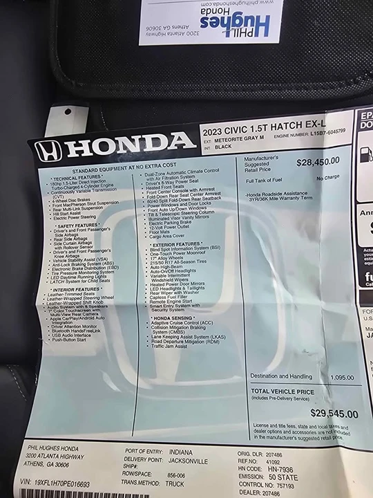 2023 Honda Civic 11th Gen - Image 15 of 19