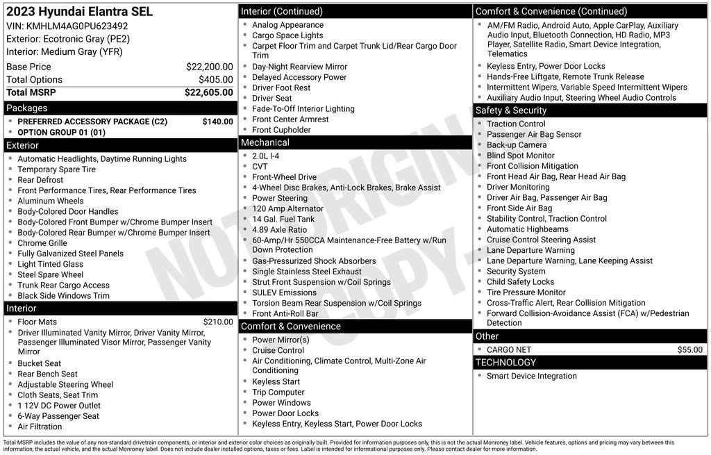 2023 Hyundai Elantra - Image 6 of 12