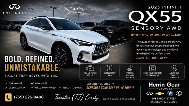 2023 Infiniti QX55 Sensory Sport Utility 4D