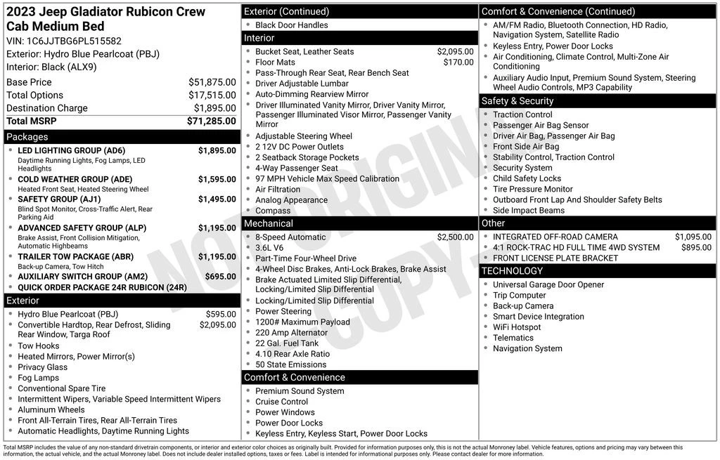 2023 Jeep JT Gladiator - Image 4 of 12