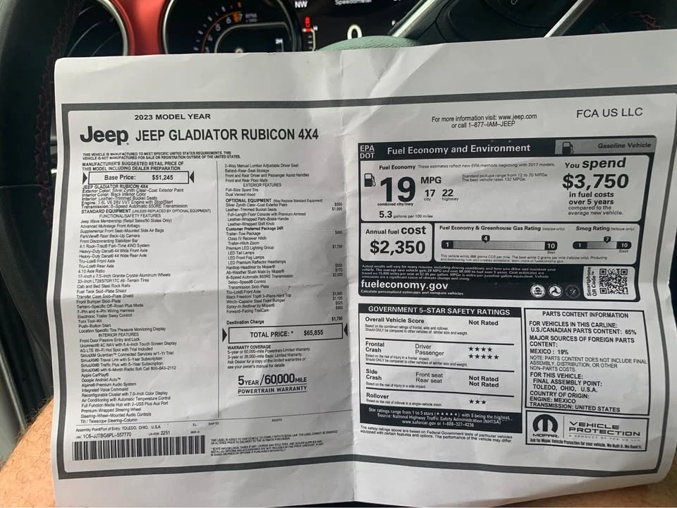 2023 Jeep JT Gladiator - Image 9 of 9