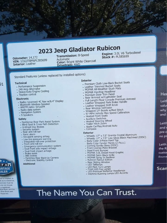 2023 Jeep JT Gladiator - Image 9 of 20