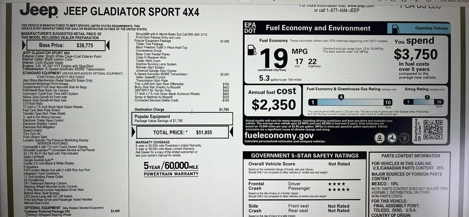 2023 Jeep JT Gladiator - Image 6 of 6