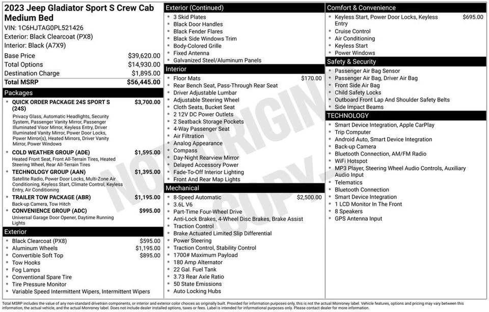 2023 Jeep JT Gladiator - Image 8 of 13