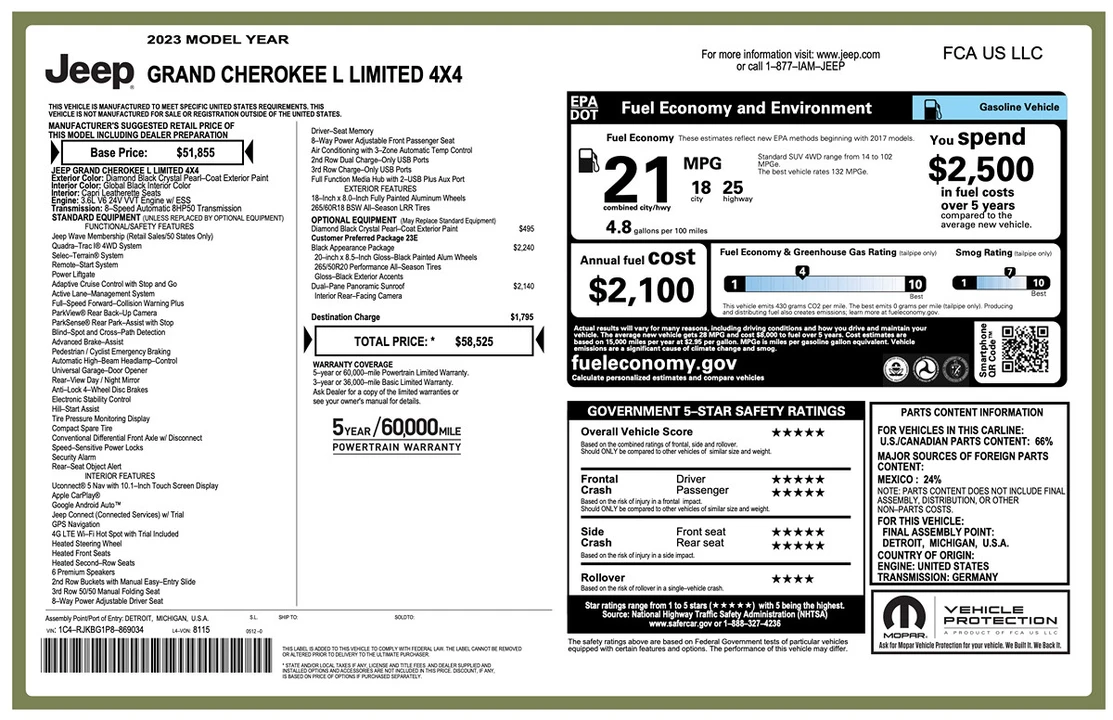 2023 Jeep WL Grand Cherokee - Image 2 of 20