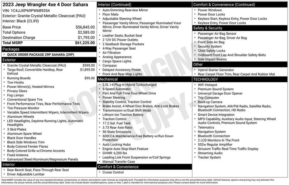 2023 Jeep JL Wrangler - Image 20 of 20