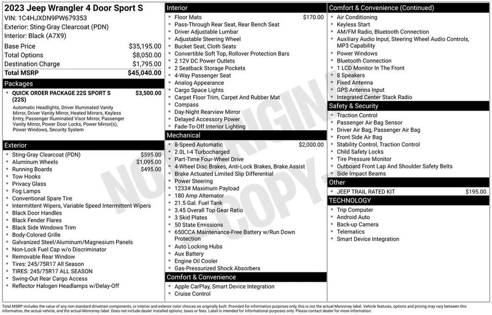 2023 Jeep JL Wrangler - Image 10 of 17