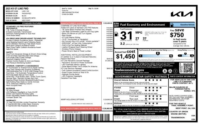 2023 Kia Optima/K5 - Image 3 of 21