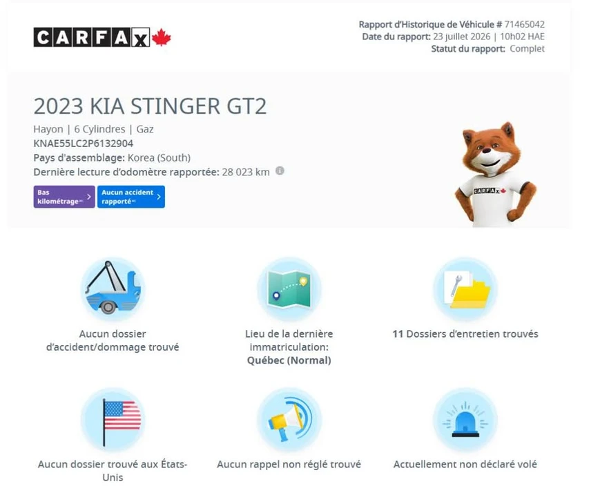 2023 Kia Stinger GT - Image 2 of 19