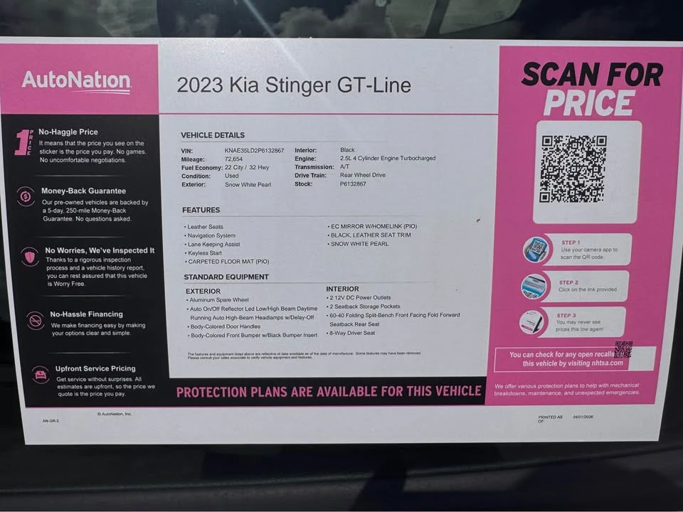 2023 Kia Stinger - Image 8 of 10