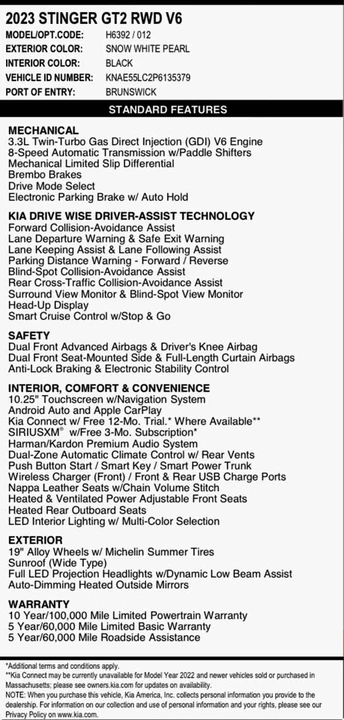 2023 Kia Stinger GT - Image 13 of 13