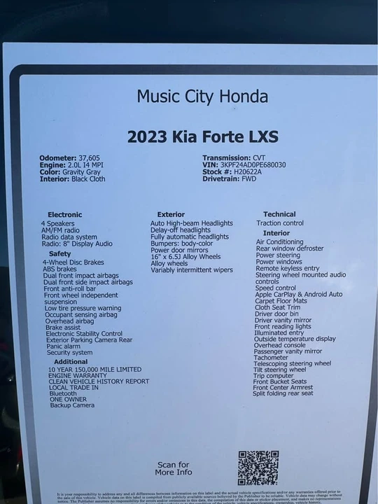 2023 Kia Forte - Image 12 of 12
