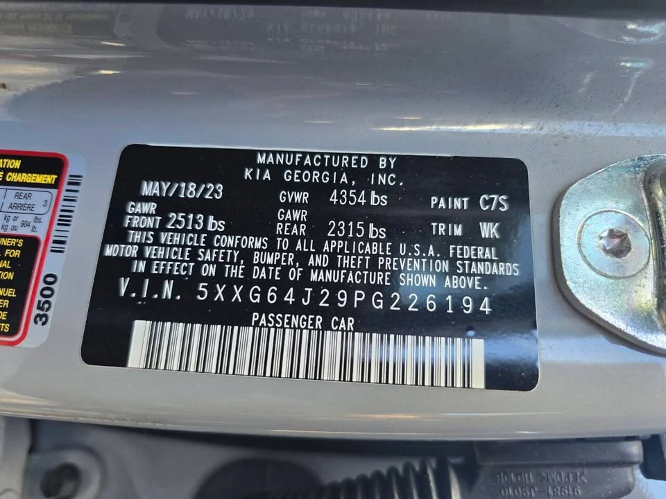 2023 Kia Optima/K5 - Image 19 of 19