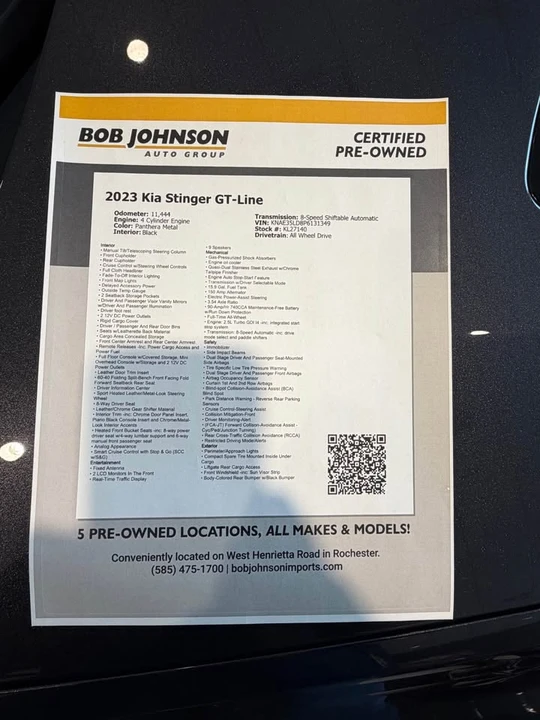 2023 Kia Stinger - Image 3 of 3