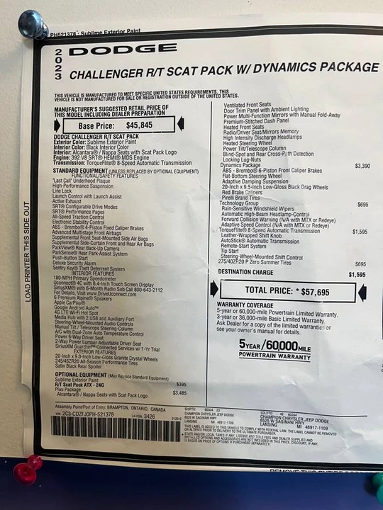2023 Dodge Challenger SRT8 & 392 3rd Gen - Image 14 of 15