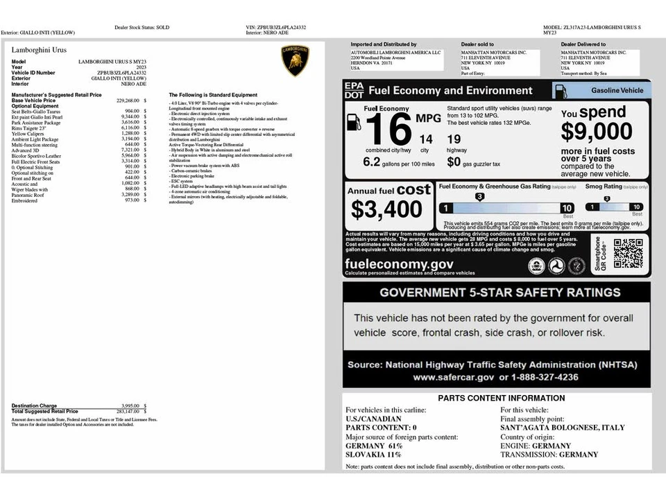 2023 Lamborghini Urus S - Image 6 of 31