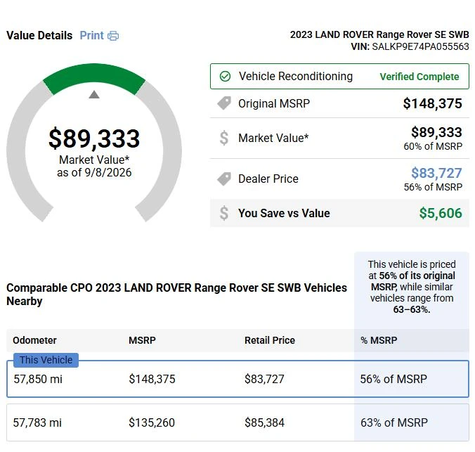 2023 Land Rover Range Rover L460 - Image 13 of 13
