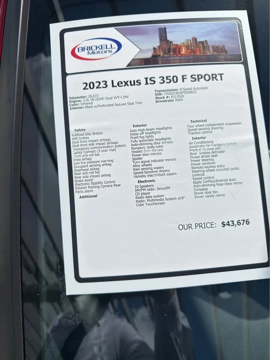 2023 Lexus IS 3rd Gen - Image 10 of 10