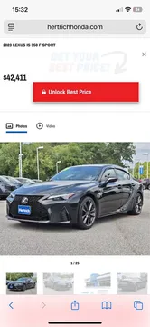 2023 Lexus IS 350 F Sport AWD