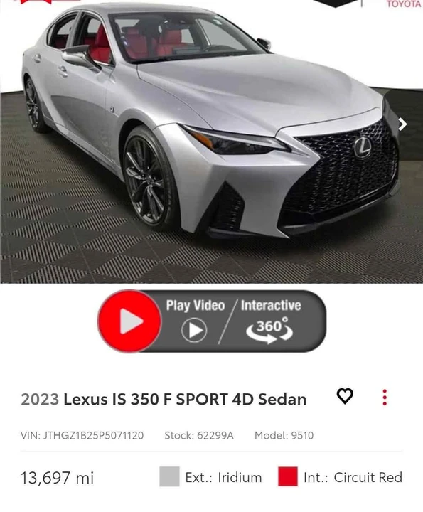 2023 Lexus IS 3rd Gen - Image 4 of 6