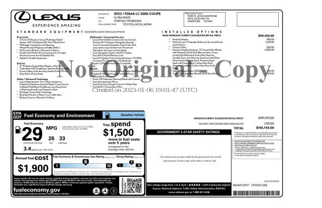 2023 Lexus LC - Image 3 of 31