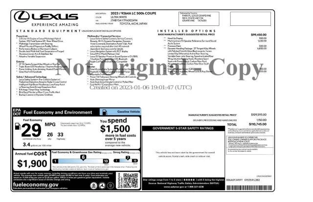 2023 Lexus LC - Image 3 of 31