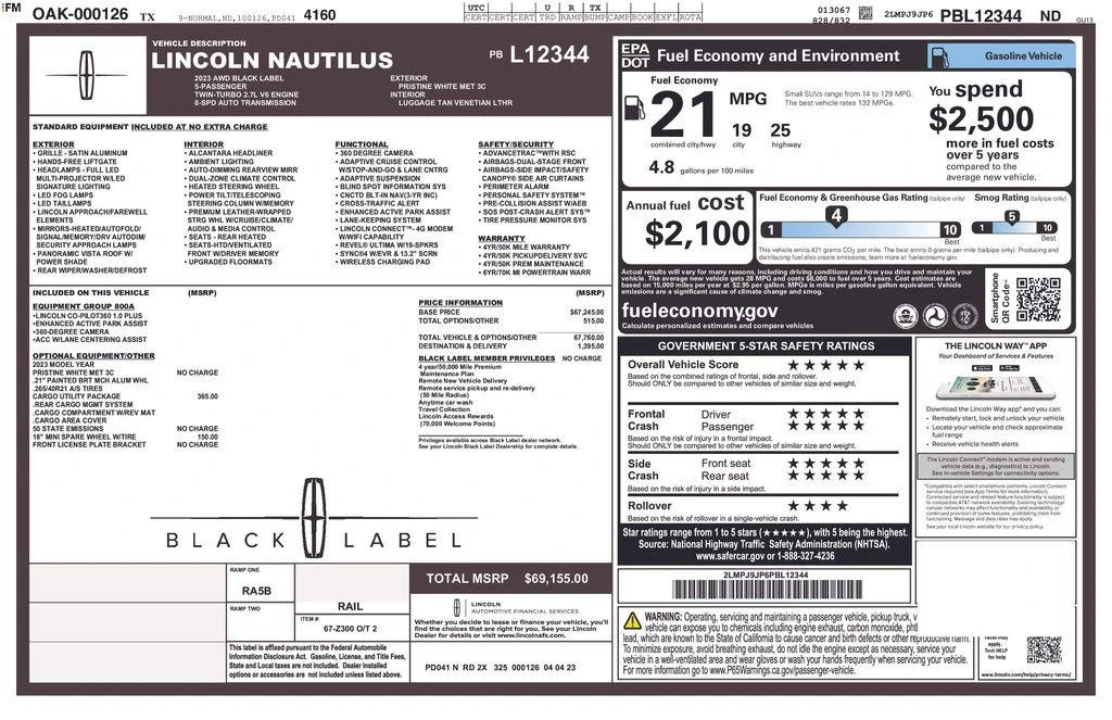 2023 Lincoln Nautilus - Image 2 of 31
