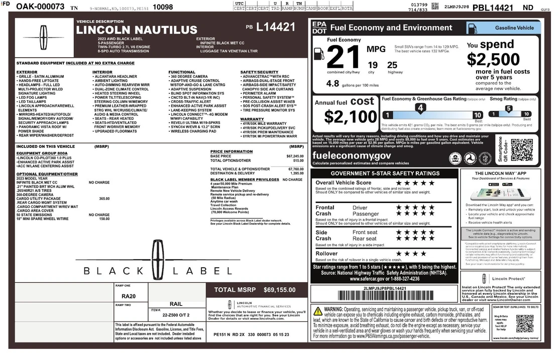 2023 Lincoln Nautilus - Image 30 of 31