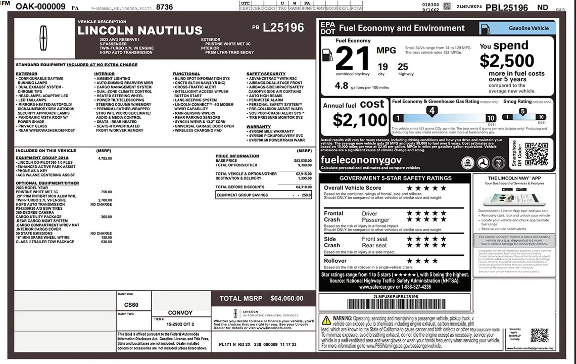 2023 Lincoln Nautilus - Image 6 of 21