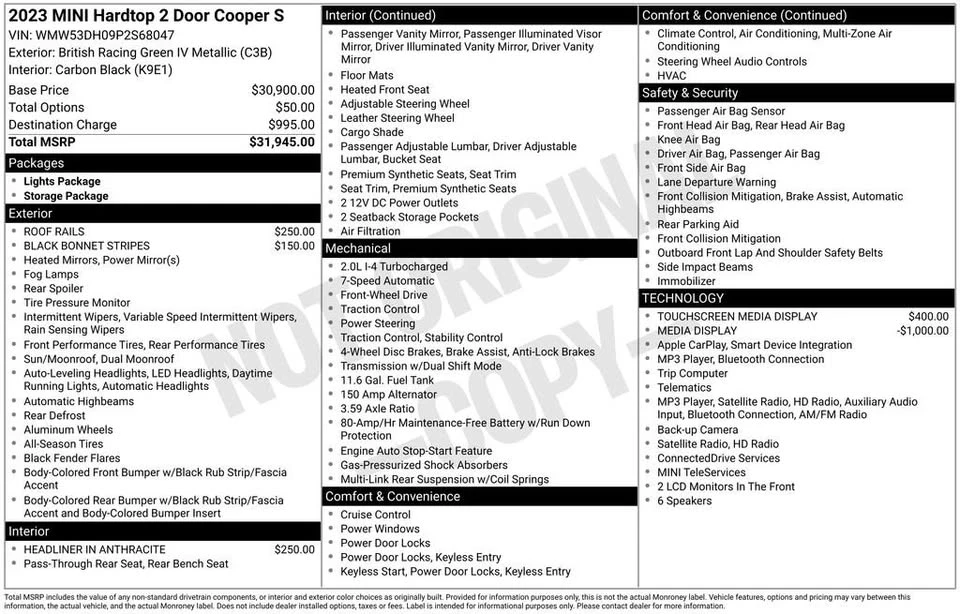 2023 Mini Mini Cooper S 3rd Gen - Image 3 of 20