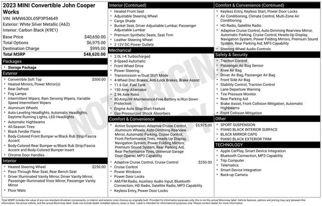 2023 Mini Mini John Cooper Works 3rd Gen - Image 3 of 3
