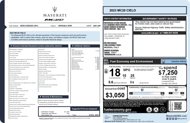 2023 Maserati MC20 Cielo - Image 7 of 8