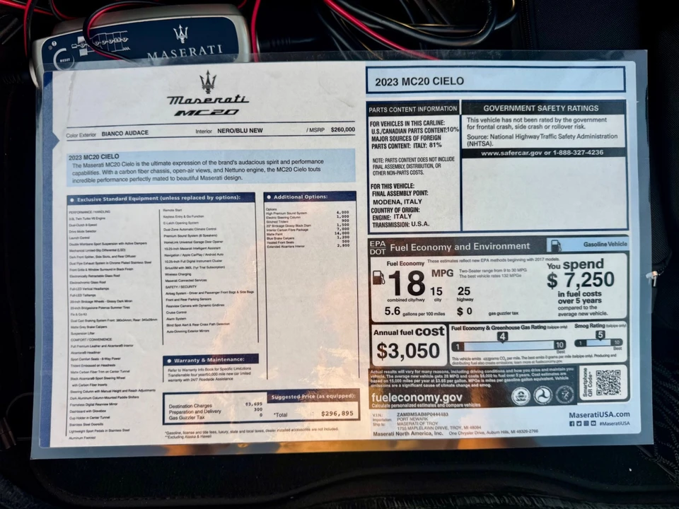 2023 Maserati MC20 Cielo - Image 20 of 31
