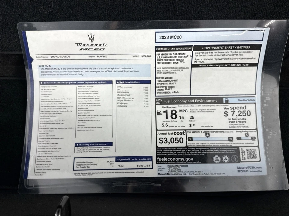 2023 Maserati MC20 - Image 31 of 31