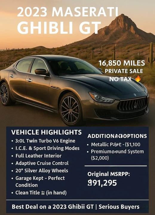 2023 Maserati Ghibli 3rd Gen - Image 6 of 6
