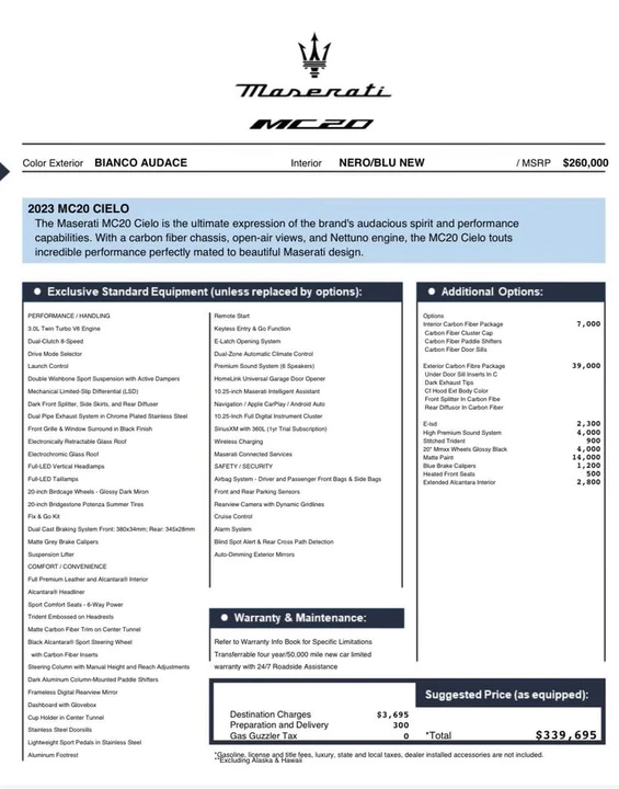 2023 Maserati MC20 Cielo - Image 19 of 19